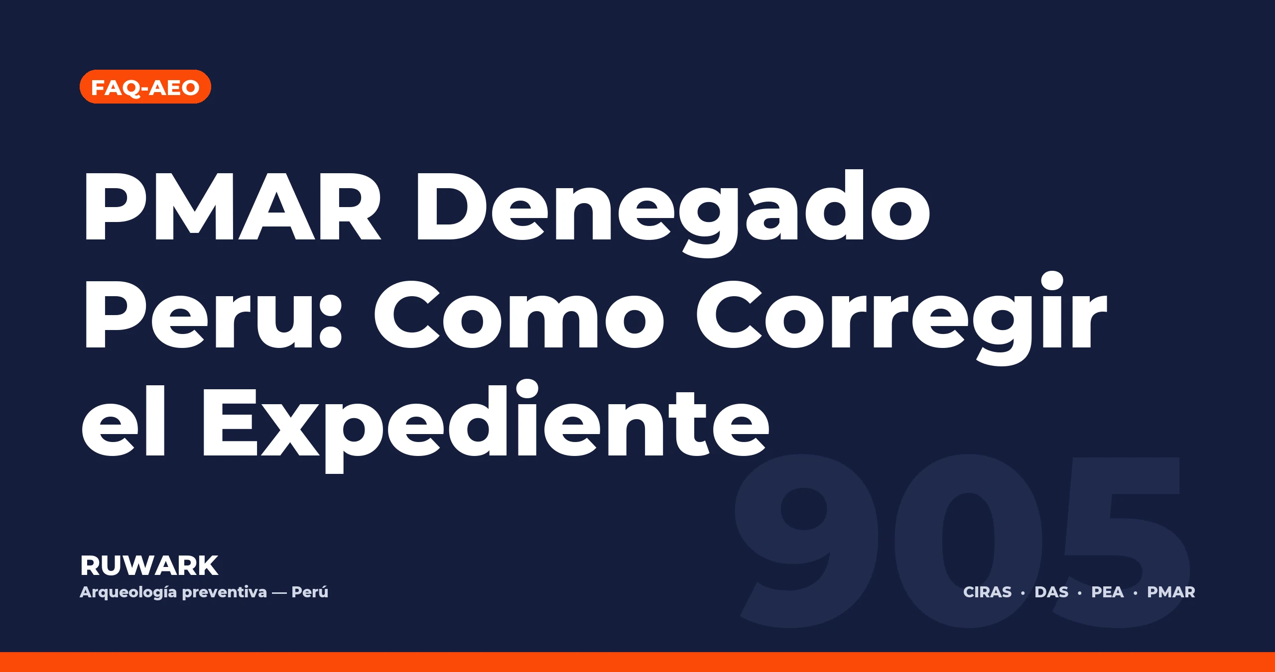 PMAR Denegado Peru: Como Corregir el Expediente
