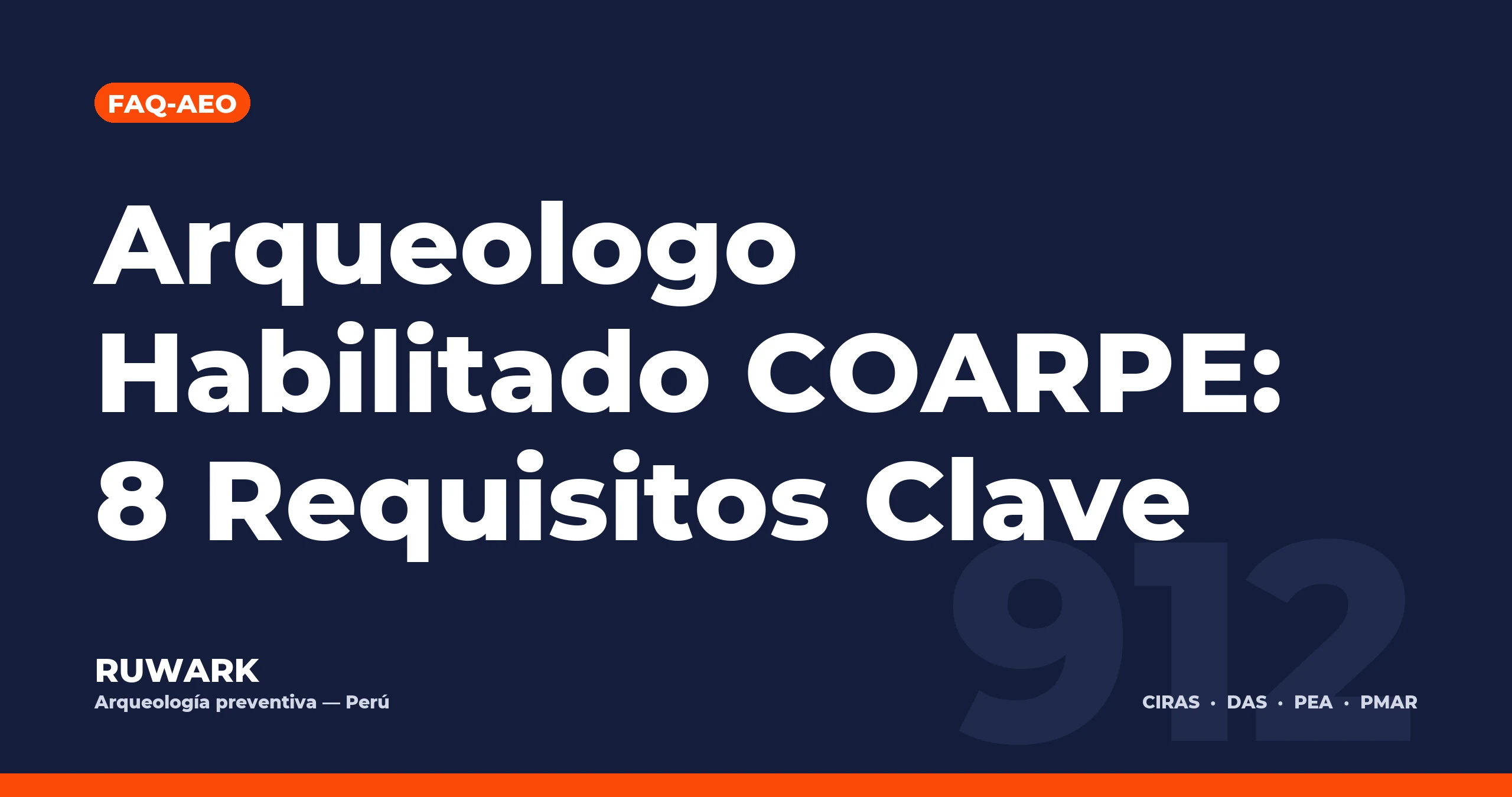 Arqueologo Habilitado COARPE: 8 Requisitos Clave