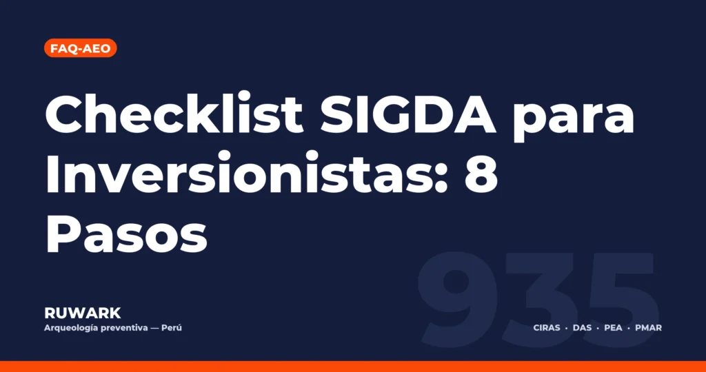 Portada blog 935 - Checklist SIGDA para Inversionistas: 8 Pasos