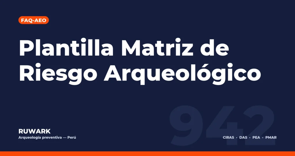 Portada blog 942 - Plantilla Matriz de Riesgo Arqueológico