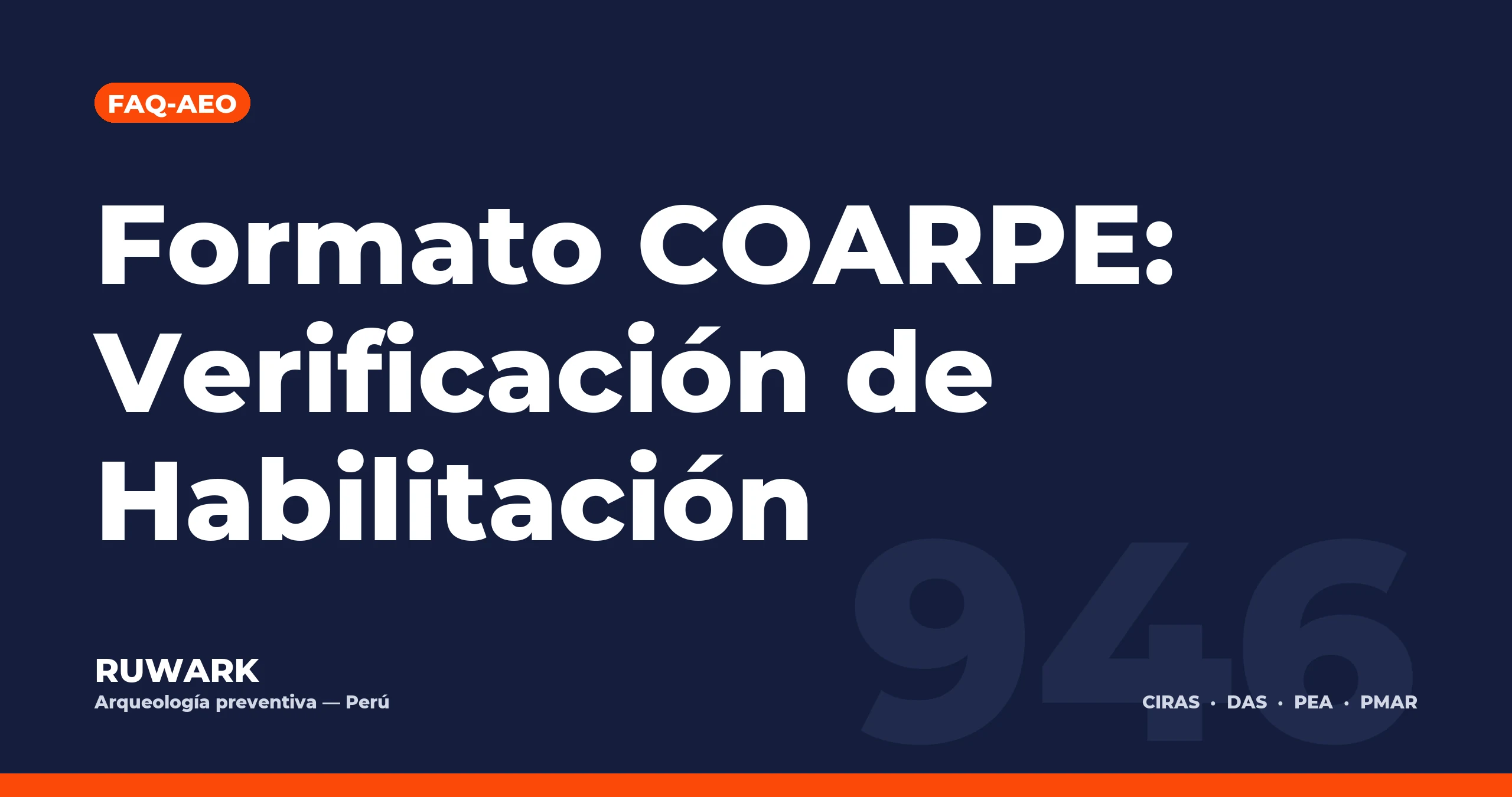 Portada blog 946 - Formato COARPE: Verificación de Habilitación