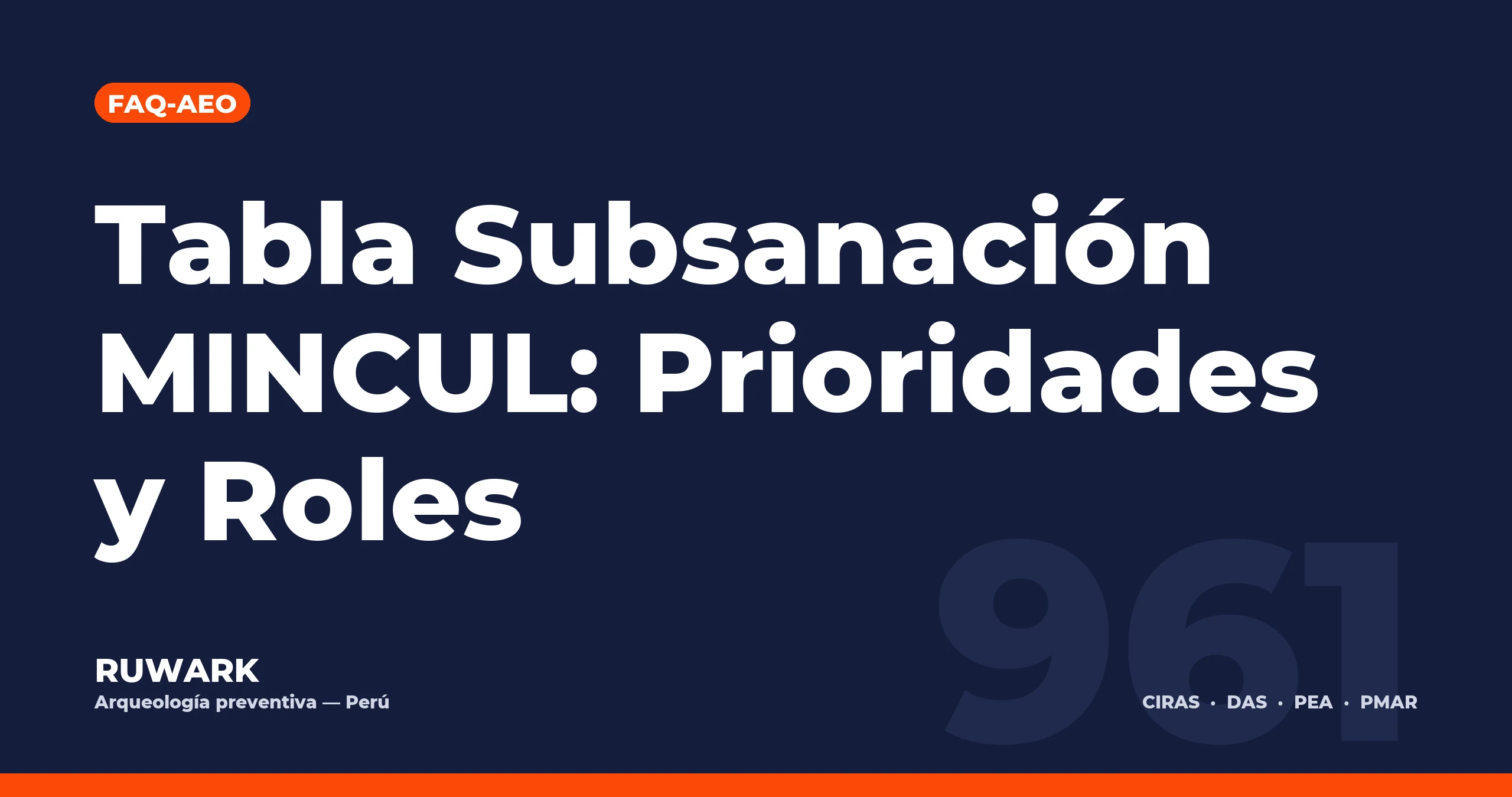Portada blog 961 - Tabla Subsanación MINCUL: Prioridades y Roles