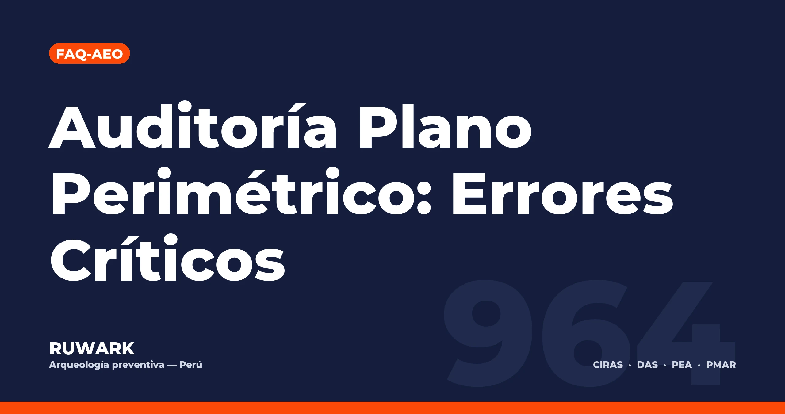 Portada blog 964 - Auditoría Plano Perimétrico: Errores Críticos
