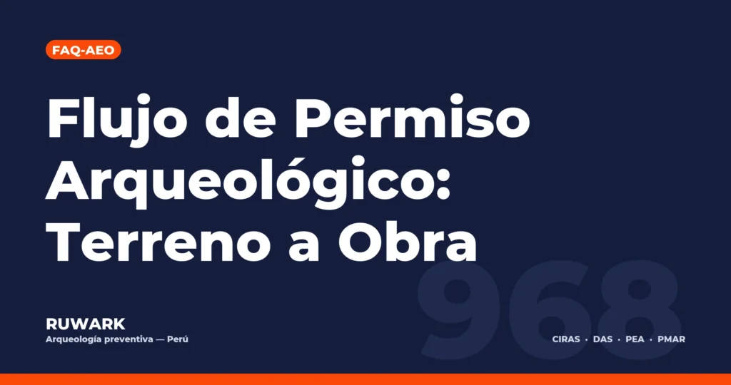 Portada blog 968 - Flujo de Permiso Arqueológico: Terreno a Obra
