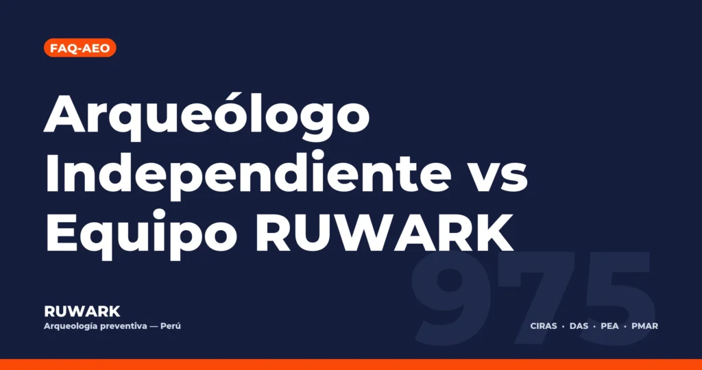 Portada blog 975 - Arqueólogo Independiente vs Equipo RUWARK