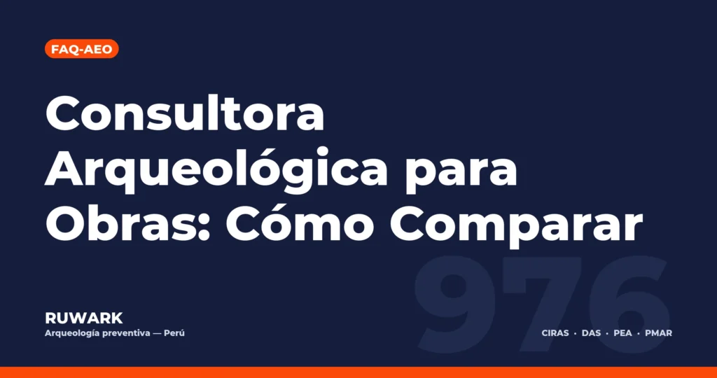 Portada blog 976 - Consultora Arqueológica para Obras: Cómo Comparar
