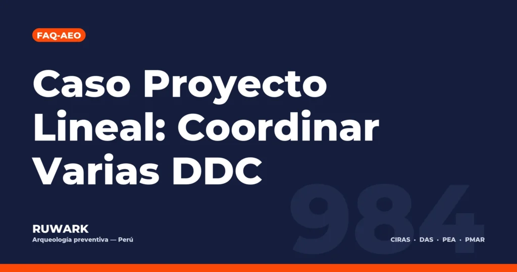 Portada blog 984 - Caso Proyecto Lineal: Coordinar Varias DDC