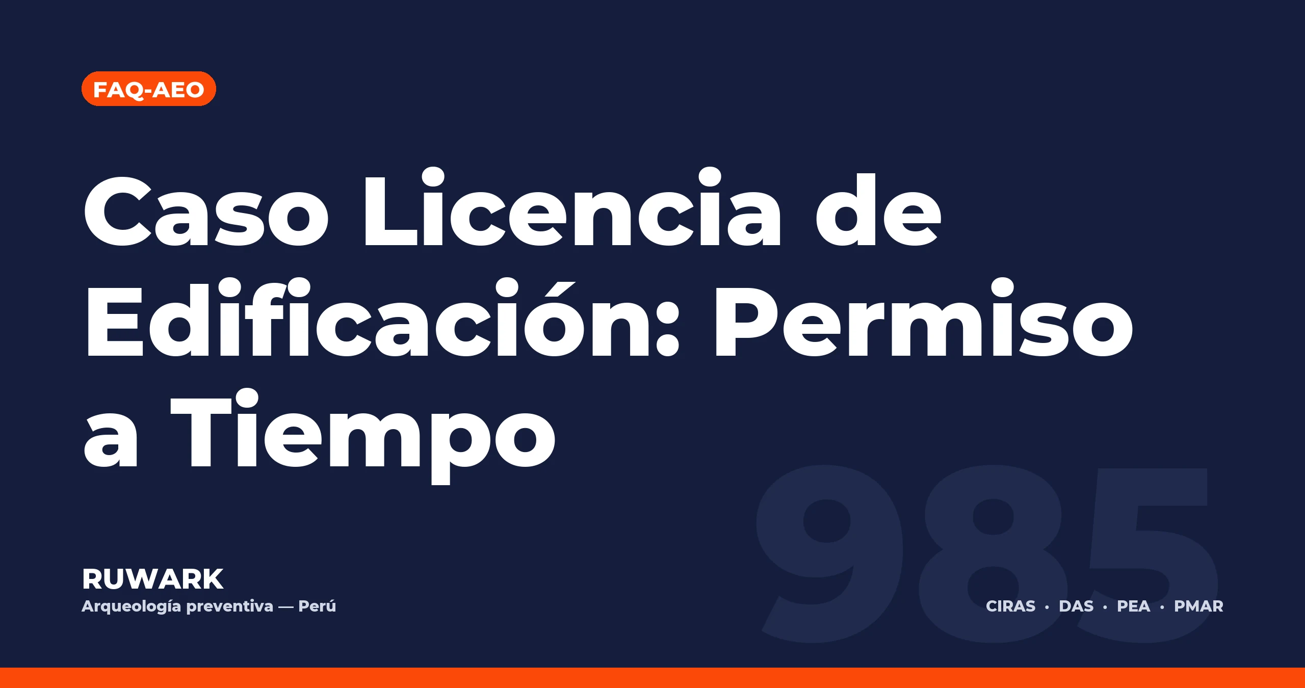 Portada blog 985 - Caso Licencia de Edificación: Permiso a Tiempo
