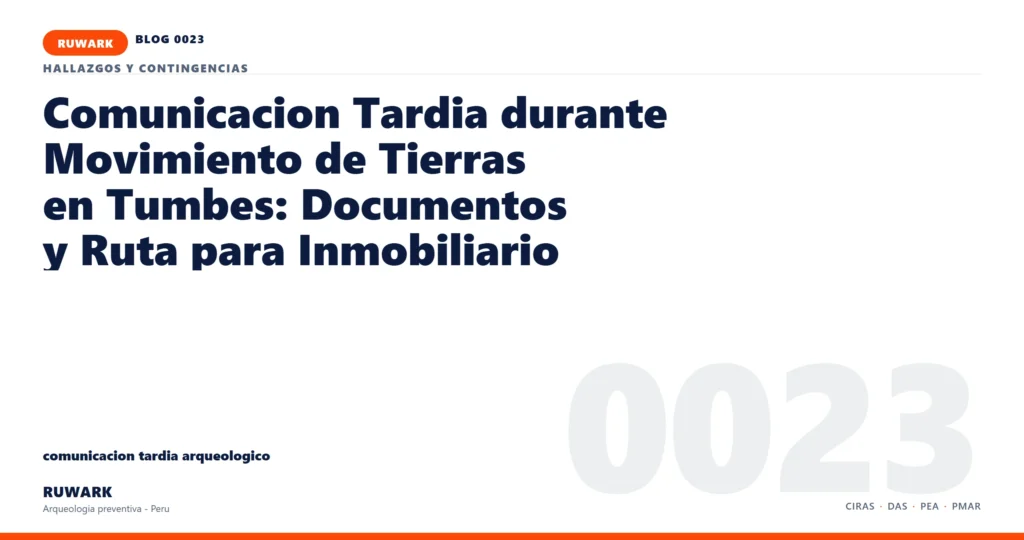 comunicacion - RUWARK arqueologia preventiva Peru