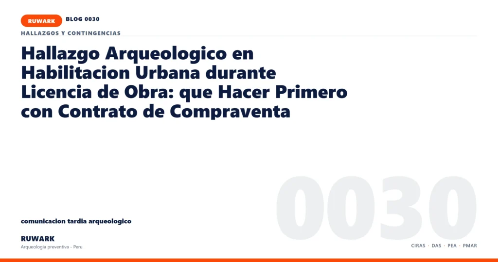 comunicacion - RUWARK arqueologia preventiva Peru