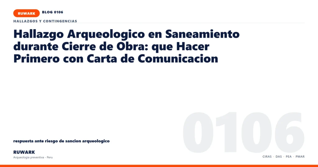 riesgo - RUWARK arqueologia preventiva Peru
