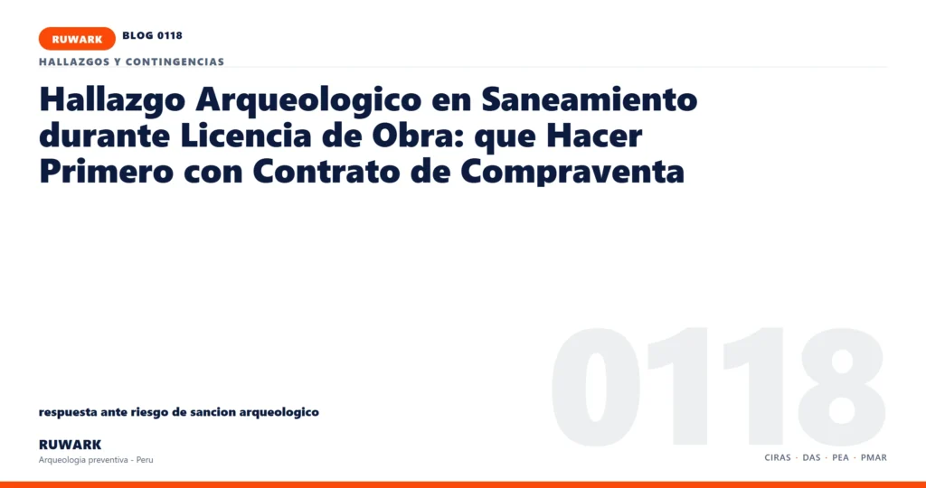 riesgo - RUWARK arqueologia preventiva Peru