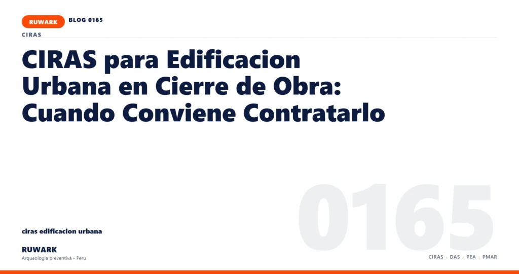 comunicacion - RUWARK arqueologia preventiva Peru