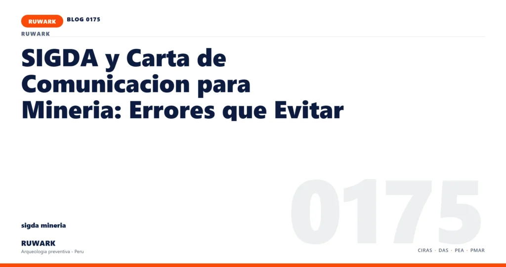 coordenadas - RUWARK arqueologia preventiva Peru