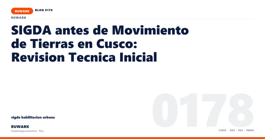 plano - RUWARK arqueologia preventiva Peru
