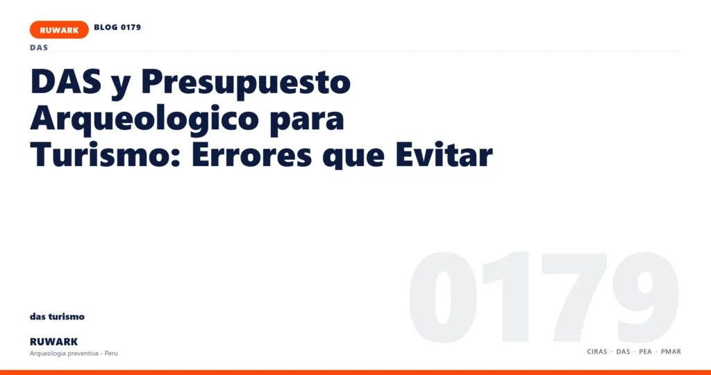 actas - RUWARK arqueologia preventiva Peru