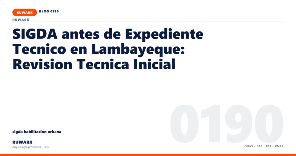 registro - RUWARK arqueologia preventiva Peru