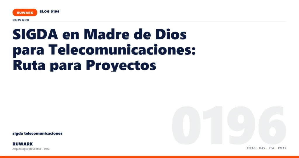 cronograma - RUWARK arqueologia preventiva Peru