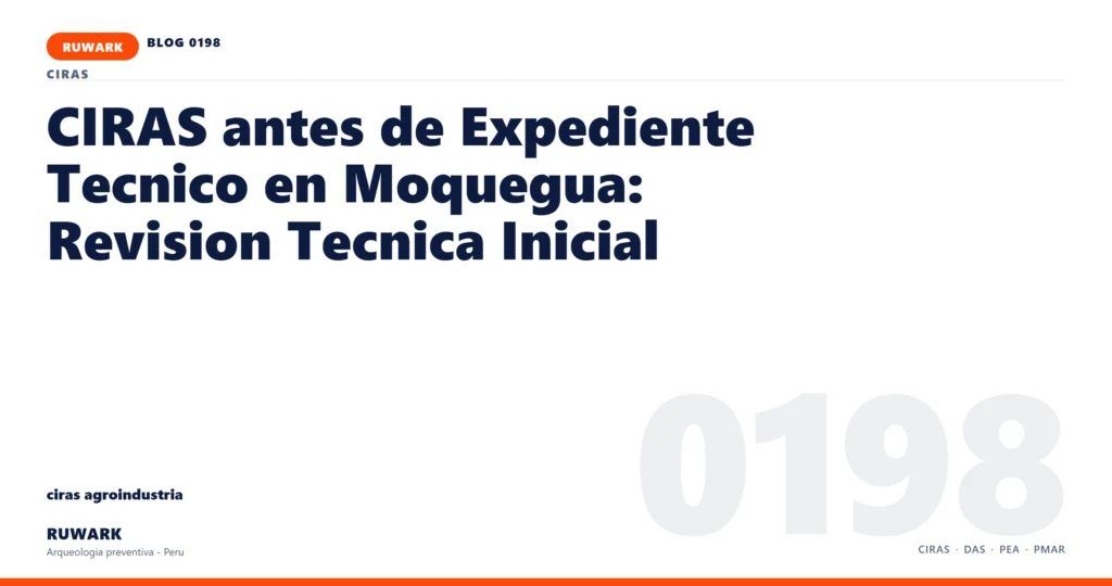 plano - RUWARK arqueologia preventiva Peru