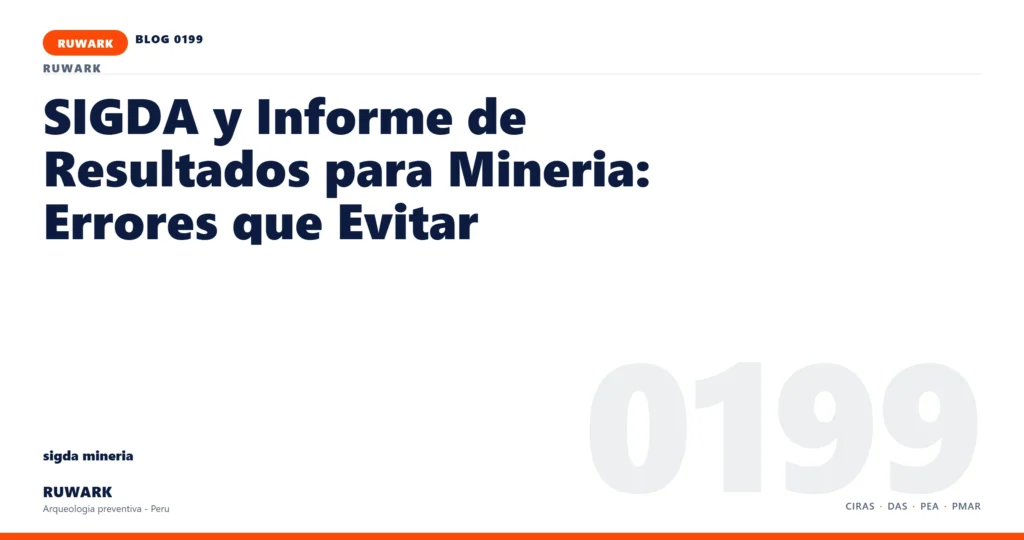 frentes - RUWARK arqueologia preventiva Peru