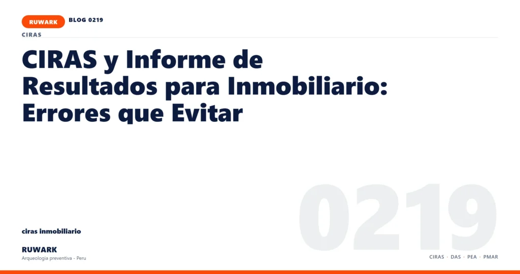 frentes - RUWARK arqueologia preventiva Peru