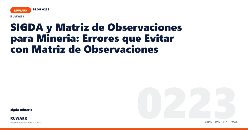 zona - RUWARK arqueologia preventiva Peru