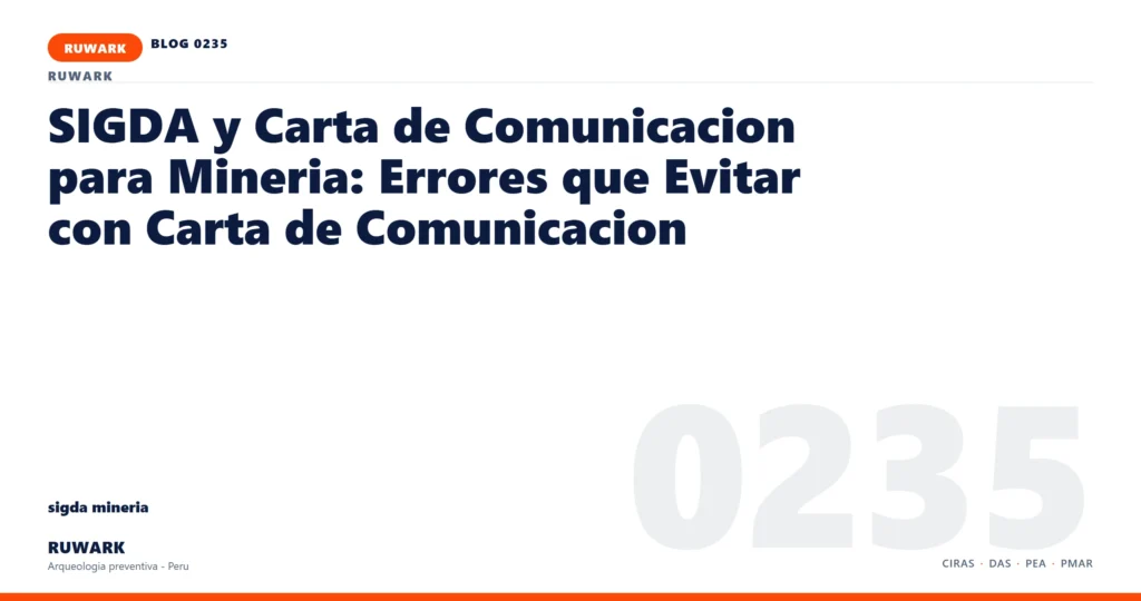 coordenadas - RUWARK arqueologia preventiva Peru