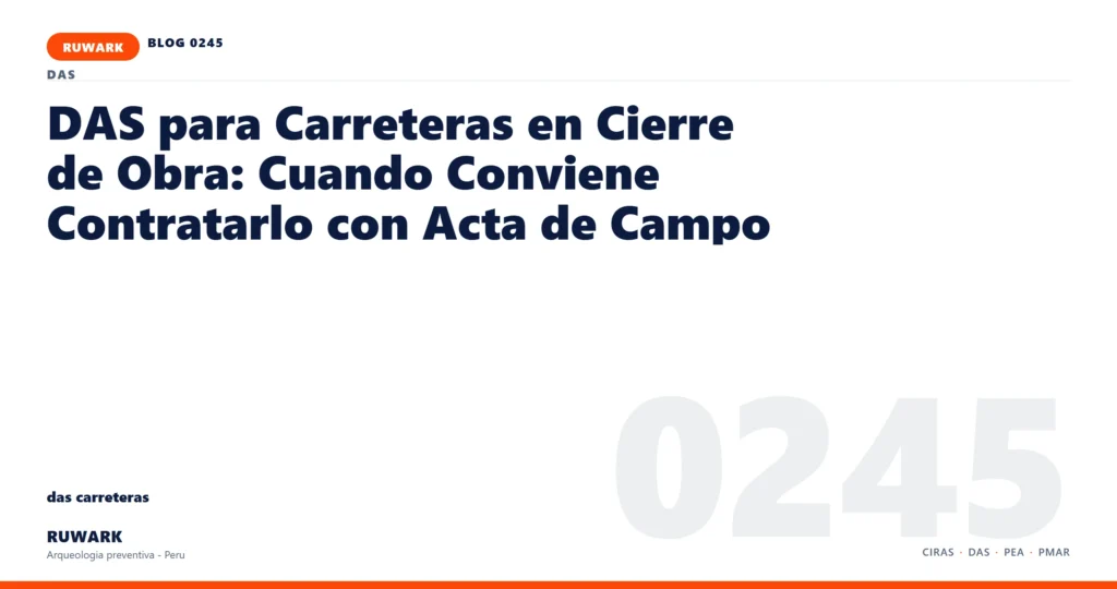 frentes - RUWARK arqueologia preventiva Peru