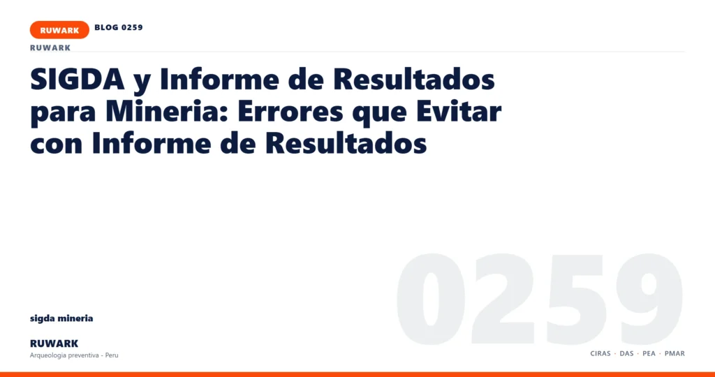 frentes - RUWARK arqueologia preventiva Peru