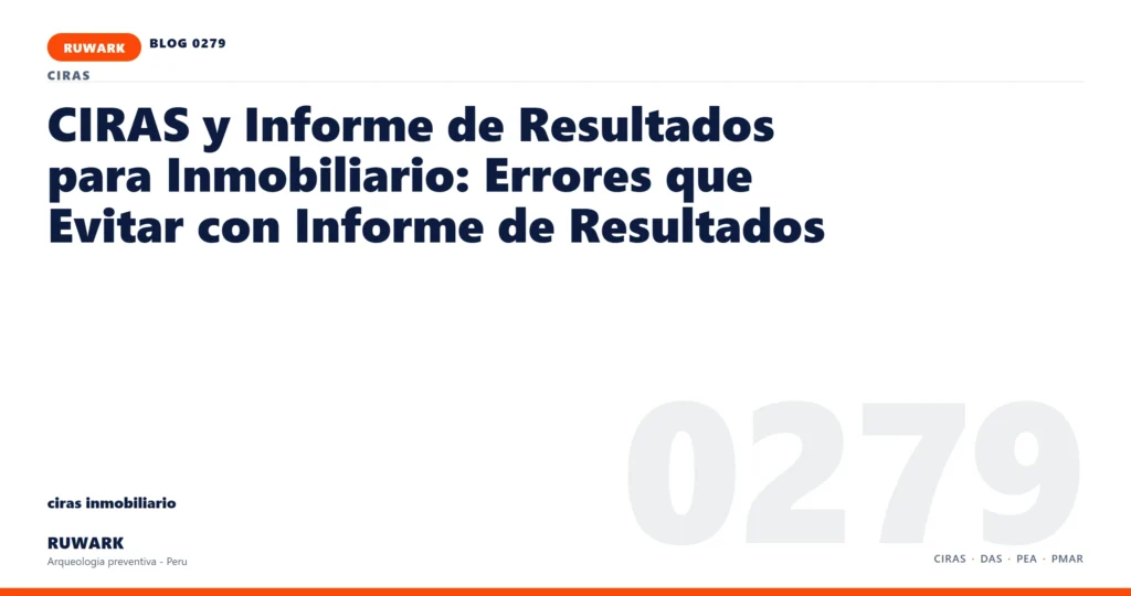 frentes - RUWARK arqueologia preventiva Peru