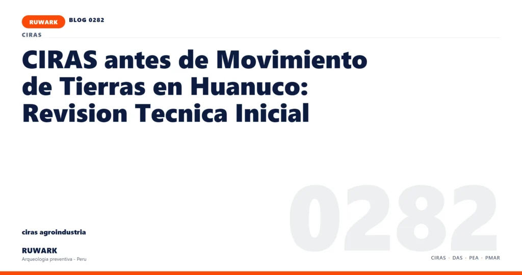 riesgo - RUWARK arqueologia preventiva Peru