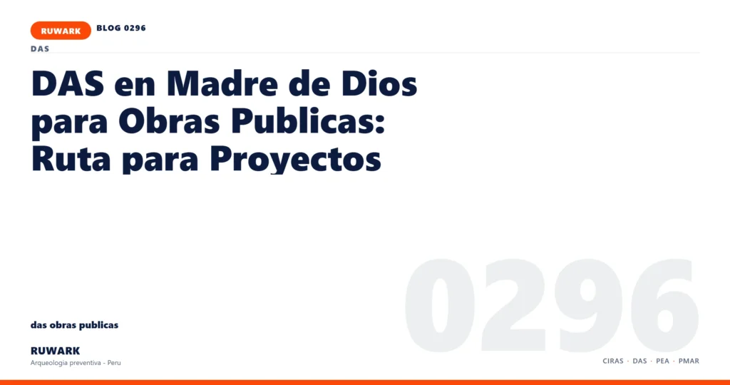 registro - RUWARK arqueologia preventiva Peru
