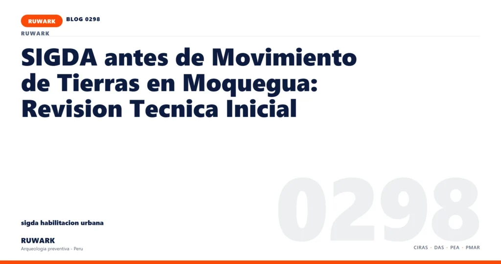 plano - RUWARK arqueologia preventiva Peru