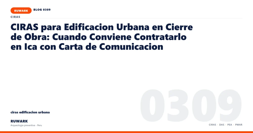 obra - RUWARK arqueologia preventiva Peru