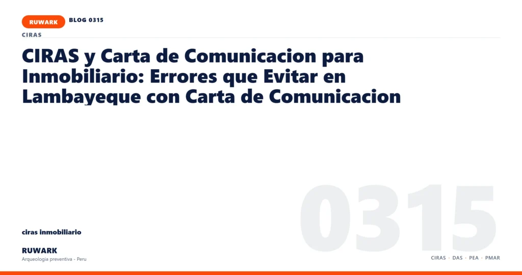 coordenadas - RUWARK arqueologia preventiva Peru