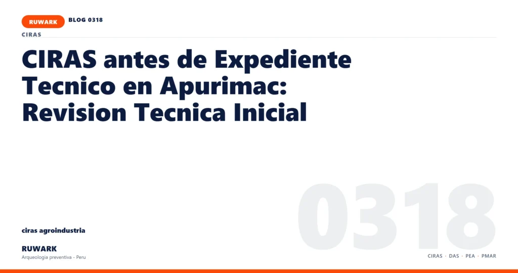 plano - RUWARK arqueologia preventiva Peru