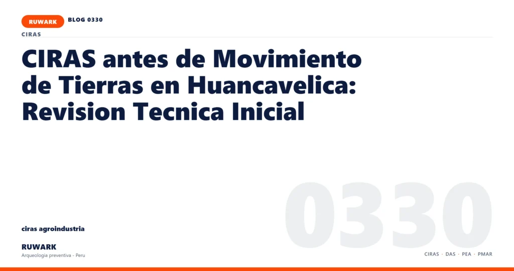 registro - RUWARK arqueologia preventiva Peru