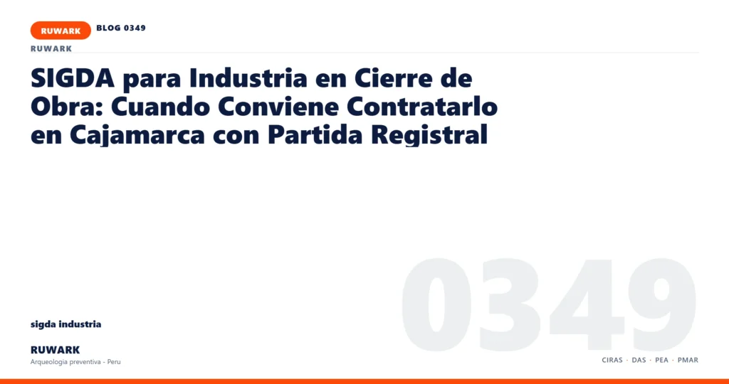 obra - RUWARK arqueologia preventiva Peru