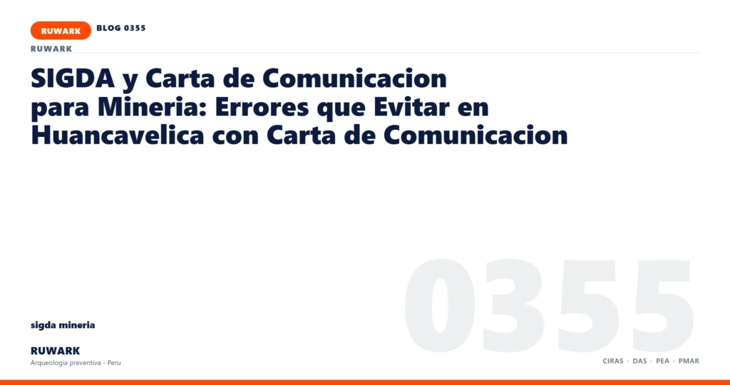 coordenadas - RUWARK arqueologia preventiva Peru