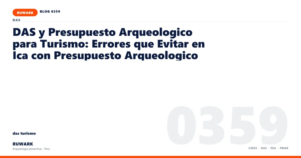 actas - RUWARK arqueologia preventiva Peru
