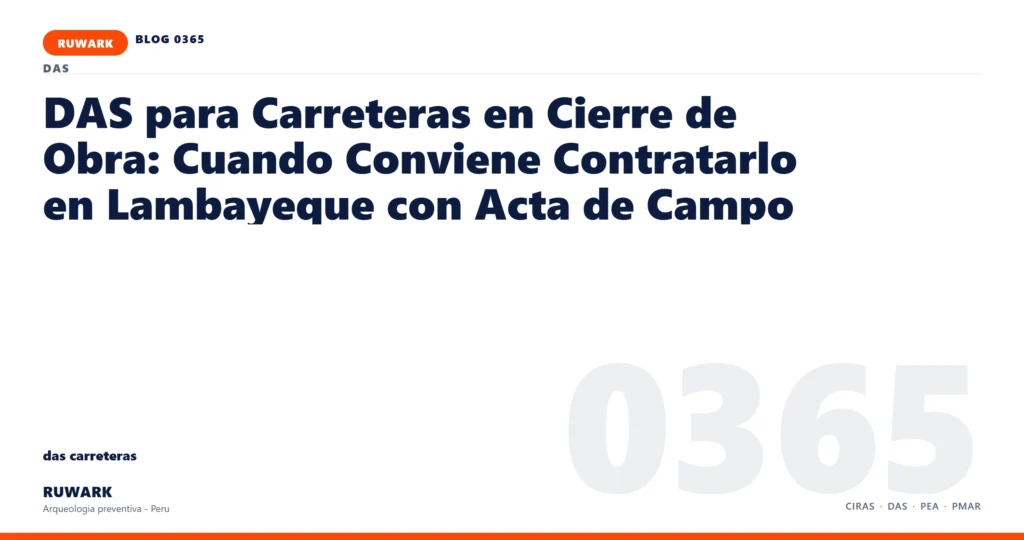 frentes - RUWARK arqueologia preventiva Peru