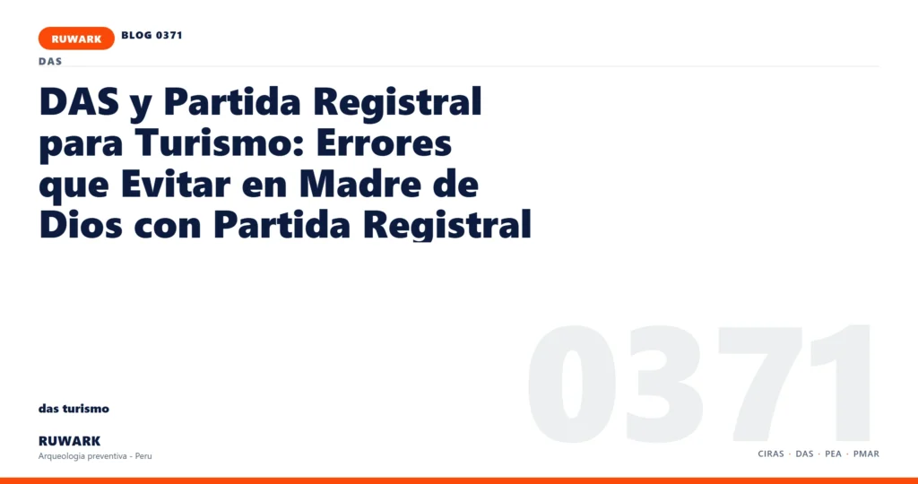 comunicacion - RUWARK arqueologia preventiva Peru
