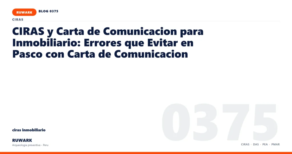 coordenadas - RUWARK arqueologia preventiva Peru
