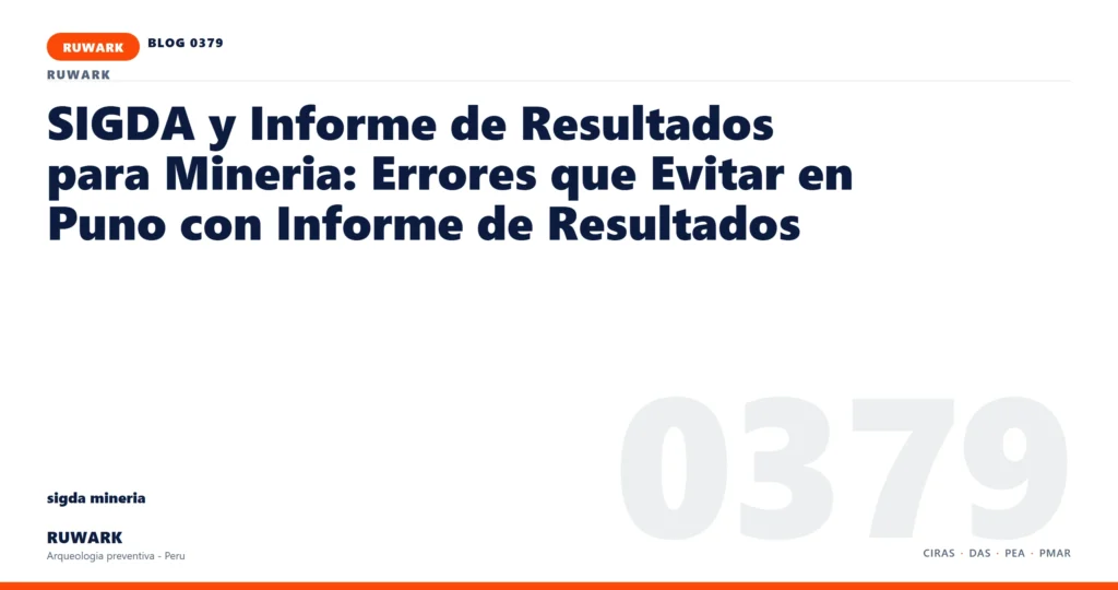 frentes - RUWARK arqueologia preventiva Peru