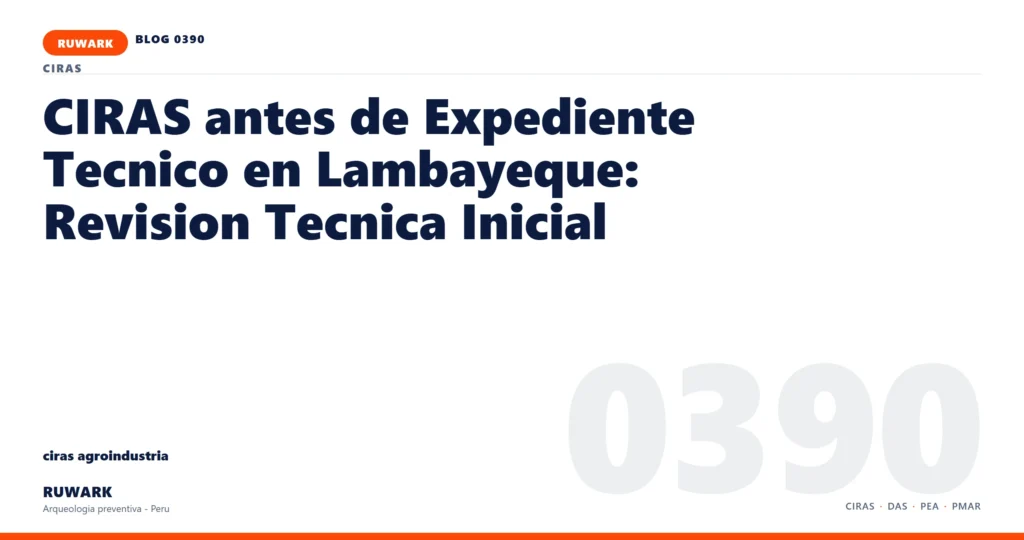 registro - RUWARK arqueologia preventiva Peru