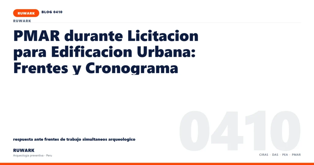 frentes - RUWARK arqueologia preventiva Peru
