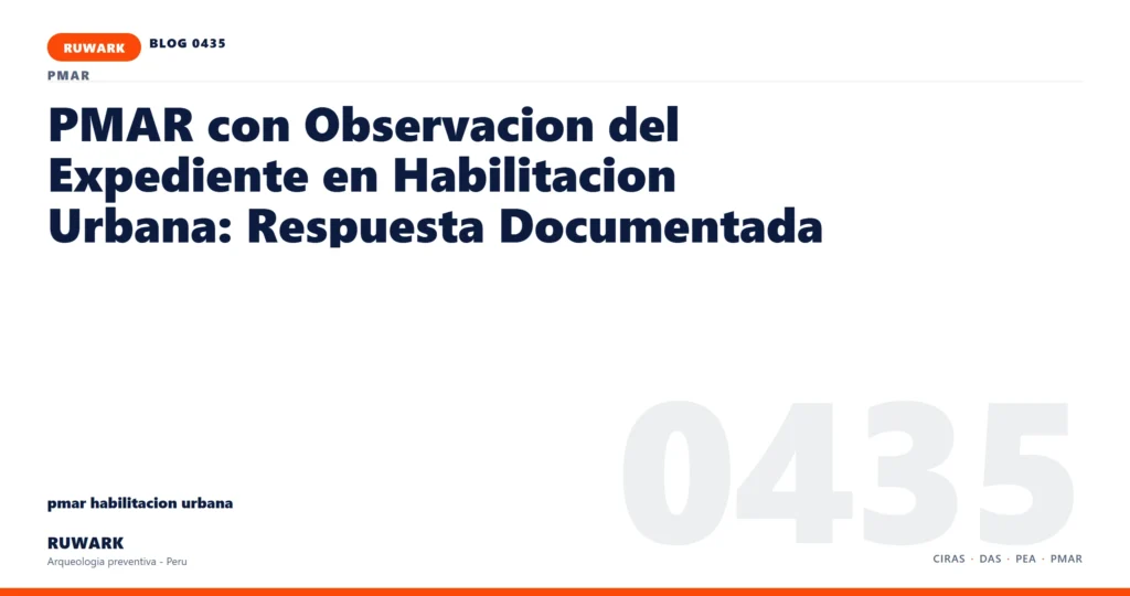observacion - RUWARK arqueologia preventiva Peru