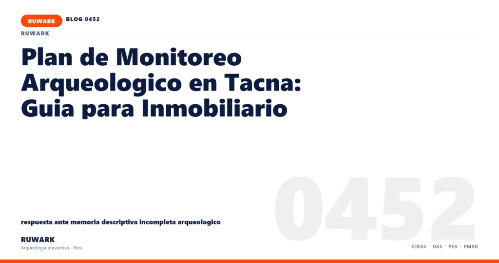 memoria - RUWARK arqueologia preventiva Peru