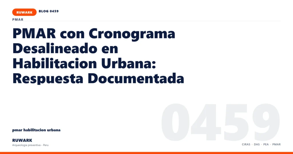 cronograma - RUWARK arqueologia preventiva Peru