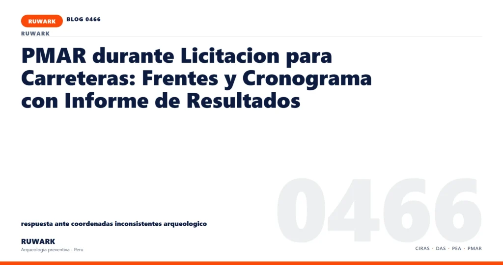 coordenadas - RUWARK arqueologia preventiva Peru